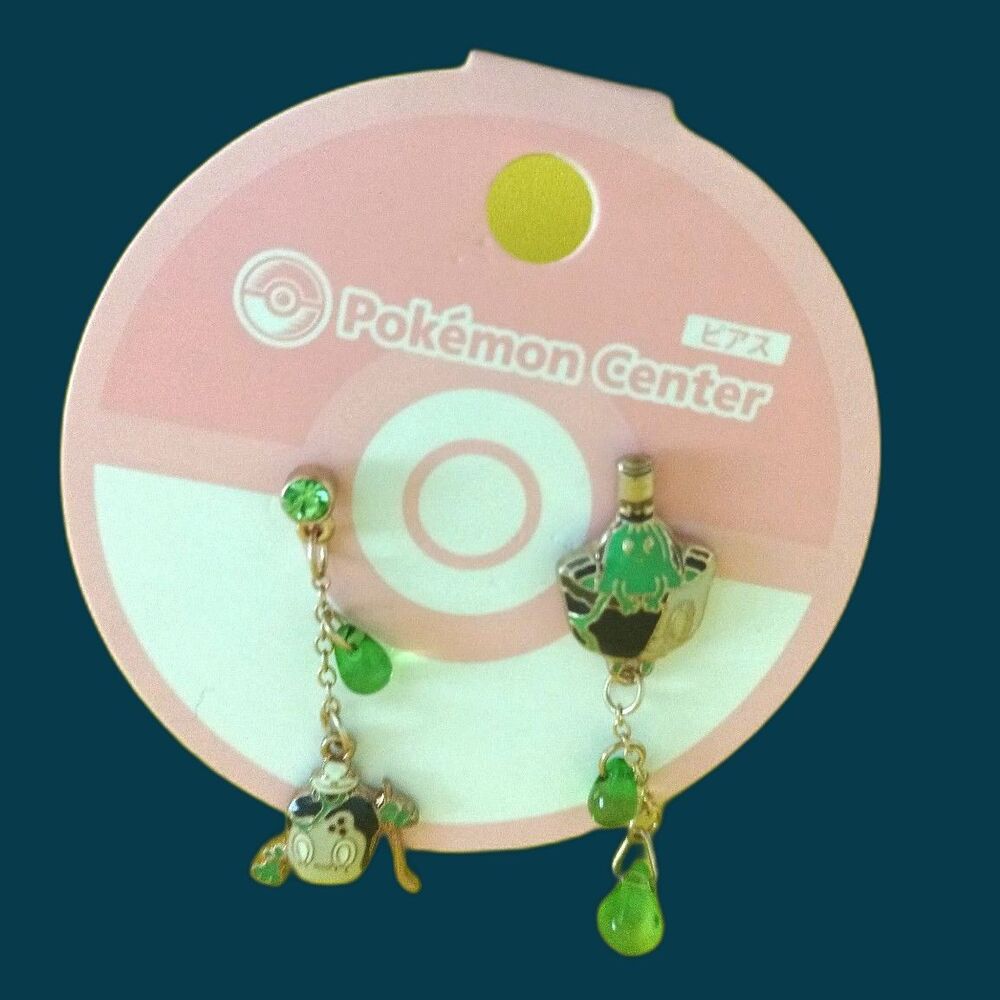 Pokemon center Sinistcha Poltchageist Earrings